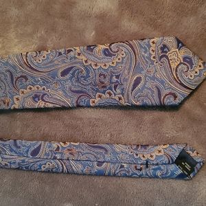 JoS A Bank heritage collection necktie blue/tan paisley